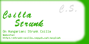 csilla strunk business card